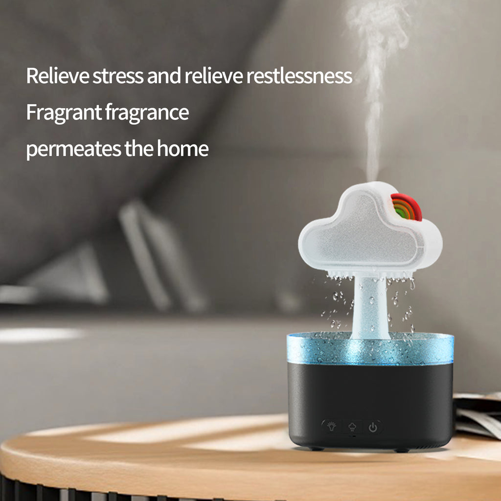 Rain Cloud Humidifier Pro remote control included - close-up