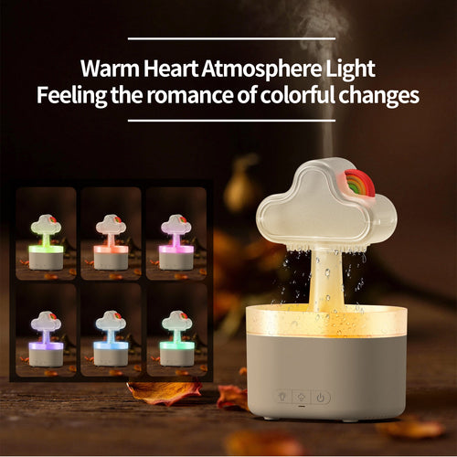 Rain Cloud Humidifier Pro 500ml - 7 colour modes overview