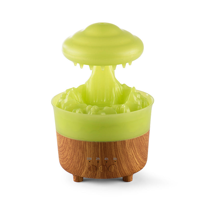 Rain Cloud Humidifier Green - Aesthetic mist diffuser | PureDropsCo